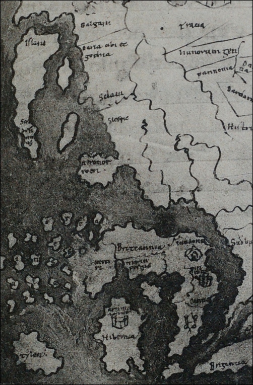 cottoniana, detail with northern europe